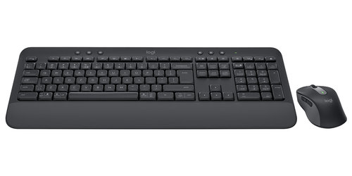 Logitech Signature MK650 Keyboard & Mouse - English (US) - USB Plunger Wireless Bluetooth/RF Keyboard - 118 Key - Keyboard