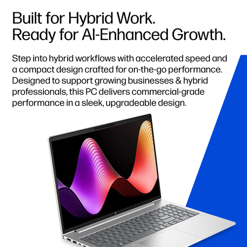 HP ProBook 4 G2i 40.6 cm (16") Copilot+ PC Notebook - WUXGA - Intel Core Ultra 5 Series 3 322 - 16 GB - 512 GB SSD - Pike 