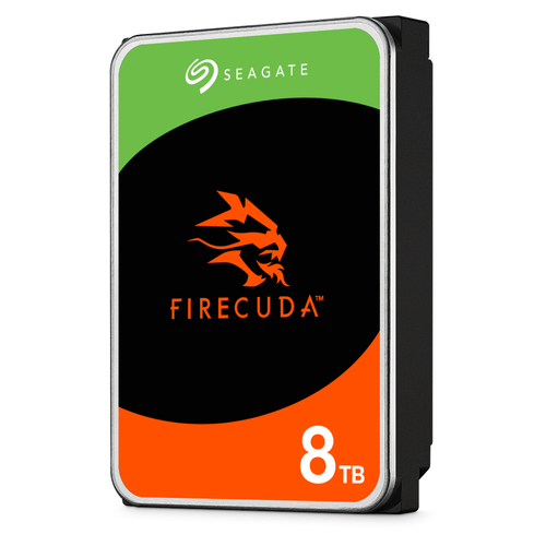 Seagate FireCuda ST8000DXA01 8 TB Disco rígido - 3,5" Interno - SATA (SATA/600) - Gravação magnética convencional (CMR) Me
