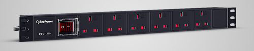 CyberPower PDU11310. PDU types: Basic, Rack capacity: 1U, Type: Single-phase. AC outlets quantity: 6 AC outlet(s). Cable l