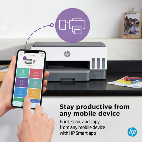HP Smart Tank 7005 Wireless All-in-One Color Printer, Two-sided printing; Copier, Scanner. Print technology: Thermal inkje
