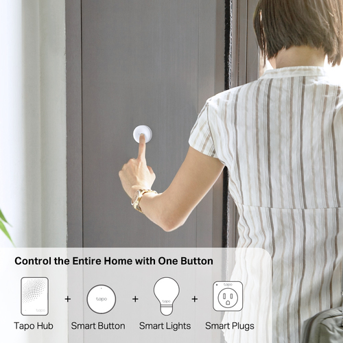 TP-Link Tapo Smart Button. Connectivity technology: Wireless, Product colour: White, Mounting type: Wall. Power source: Ba