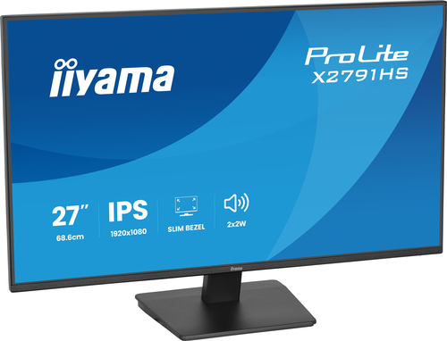 iiyama ProLite X2791HS-B1. Bildschirmdiagonale: 68,6 cm (27"), Display-Auflösung: 1920 x 1080 Pixel, HD-Typ: Full HD, Bild