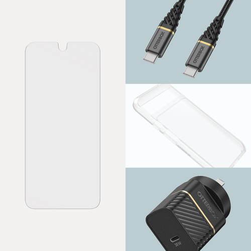 OtterBox Glass Series für Google Pixel 8a, transparent. Markenkompatibilität: Google, Kompatibilität: Pixel 8a, Schutzfunk