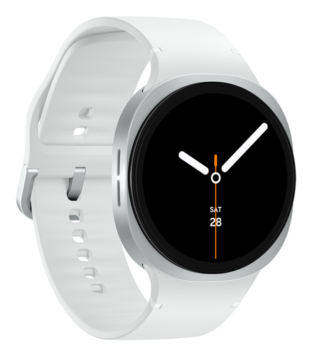 Samsung Galaxy Watch8 SM-L330 Smart Watch - 46 mm Case Height - 43.70 mm Case Width - Silver Case Color - White Band Color