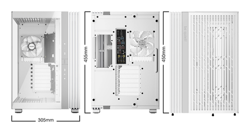 be quiet! Light Base 600 LX Light Base 600 LX White Computergehäuse - ATX, Micro ATX, Mini ATX, Mini ITX Motherboard Suppo