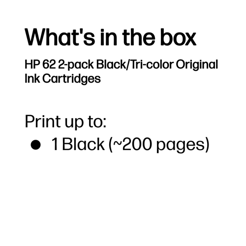 INK CARTRIDGE NO 62 B/C/M/Y