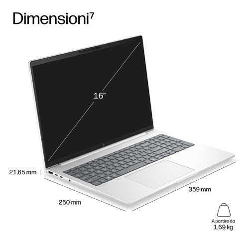 HP EliteBook 8 G2i 16 inch Notebook Next Gen AI PC Wolf Pro Security Edition. Tipo di prodotto: Computer portatile, Fattor