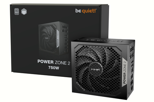 be quiet! Power Zone 2 BP006EU ATX 3.1 Modular Stromversorgung - 750 W - Intern - 120 V AC, 230 V AC Eingang - Aktiv PFC -