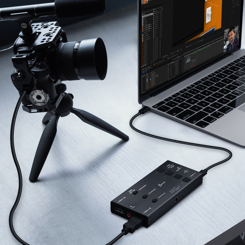Dispositivo di acquisizione video j5create JVA06-N - Nero - Funzioni: Acquisizione video - 1080p, 768p, 576p, 480p, 576i -