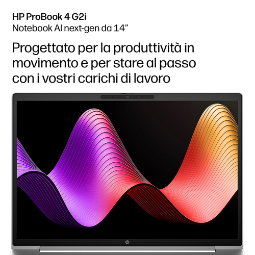 HP ProBook 4 G2i 14 inch Notebook Next Gen AI PC Wolf Pro Security Edition. Tipo di prodotto: Computer portatile, Fattore 