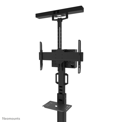 Neomounts Mounting Shelf for Video Bar, Multimedia Device, Display Screen - Black - Height Adjustable - 9 kg Load Capacity