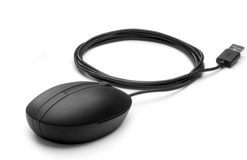 HP Wired Desktop 320M Mouse. Form factor: Ambidextrous. Movement detection technology: Optical, Device interface: USB Type