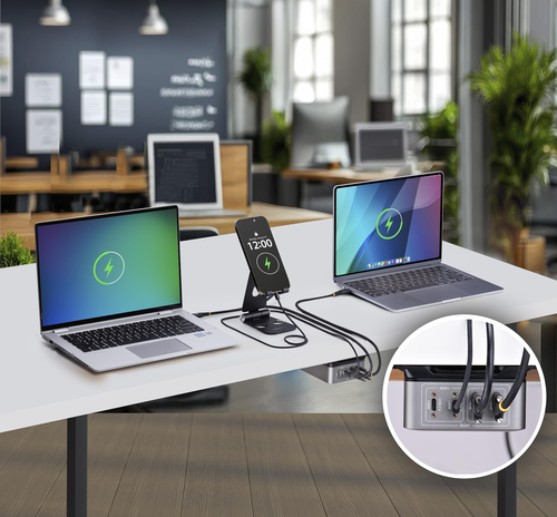 StarTech.com 4-Port Multi-Device USB-C Charger, 240W Total, Single Port 140W EPR, Screw Locking Ports, Ideal for Boardroom