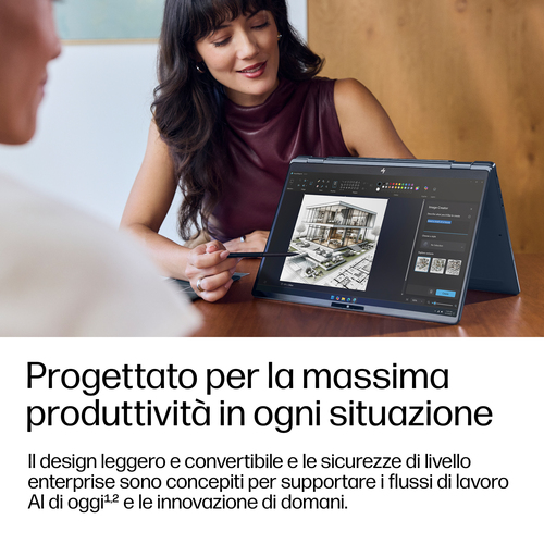 HP EliteBook X Flip G2i 14 inch Notebook Next Gen AI PC Wolf Pro Security Edition. Tipo di prodotto: Ibrido (2 in 1). Fami