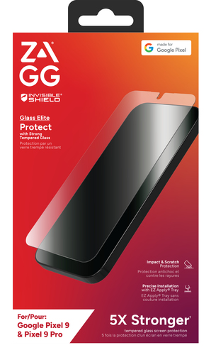 InvisibleShield Glass Elite. Brand compatibility: Google, Compatibility: For Pixel 9/ Pixel 9 Pro, Protection features: An