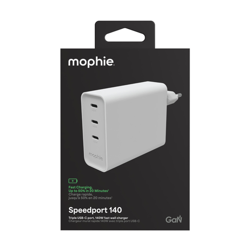 MOPHIE ADAPTER GAN USB-C 140W ROC WHITE EU