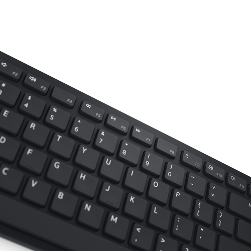 DELL Pro Keyboard and Mouse - KM5221W - UK (QWERTY) - Black. Keyboard form factor: Full-size (100%). Keyboard style: Strai