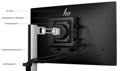 HP 527pq 27 Zoll Klasse WQHD LED-Monitor - 16:9 Format - 68,6 cm (27 Zoll) Viewable - IPS-Technologie (In-Plane-Switching)