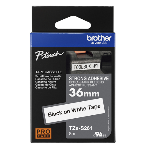 TZE-S261 - 36 MM BLACK/WHITE .