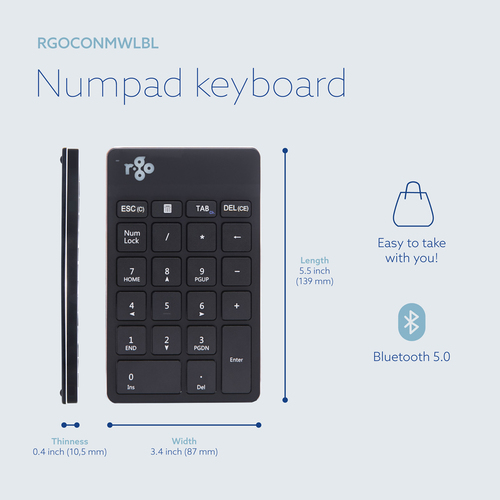 R-GO NUMPAD BREAK ERGONOMIC