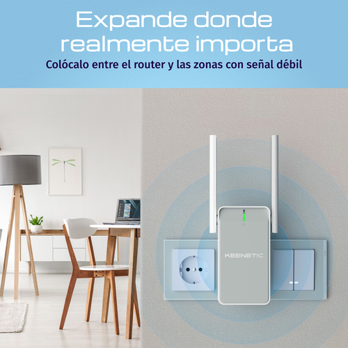Keenetic Buddy 6 (KN-3411) AX3000 Mesh Wi-Fi 6 Range Extender with Gigabit Ethernet Port. Type: Network repeater, Data tra
