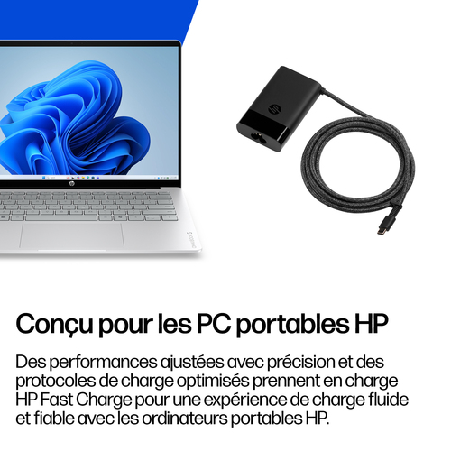 HP USB-C 65W Laptop Charger. Purpose: Laptop, Power supply type: Indoor, Input voltage: 90 V. Product colour: Black. Compl