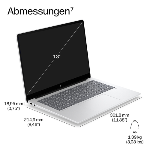 HP EliteBook 8 G2i Next Gen AI PC. Produkttyp: Laptop, Formfaktor: Klappgehäuse. Prozessorfamilie: Intel Core Ultra 7, Pro