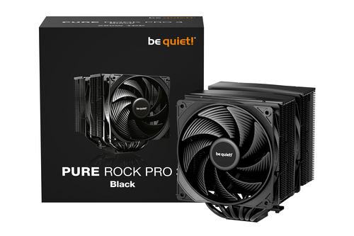 be quiet! Pure Rock Pro 3 Black. Typ: Luftkühlung, Lüfterdurchmesser: 12 cm, Rotationsgeschwindigkeit (max.): 2000 RPM, Lu