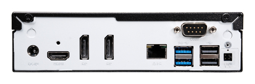 Shuttle Slim PC DH810S, S1851, 2x DP, 1x HDMI, 1x 2.5", 1x M.2, 1x LAN (Intel 1G), 8x USB, 1x COM, 24/7 Dauerbetrieb, inkl