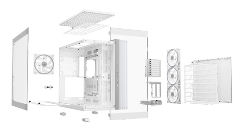 be quiet! LIGHT BASE 900 DX Light Base 900 DX White Computer Case - EATX, XL-ATX, ATX Motherboard Supported - Full-tower -