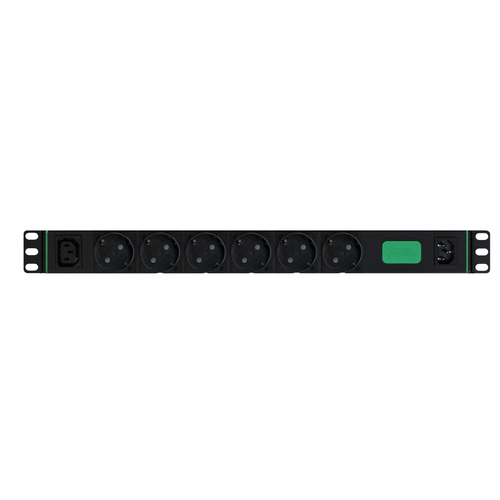 APC by Schneider Electric PDU - Basic - 6 x Schuko, 1 x IEC 60320 C13 - 10 A - 230 V AC Input - 230 V AC Output - 1U - 2 m
