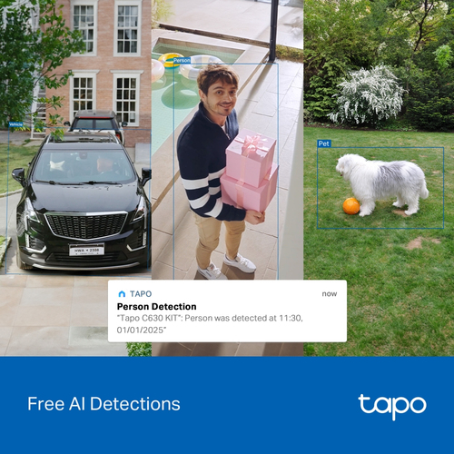 TP-Link Tapo C630 KIT. Type: IP security camera, Placement supported: Outdoor, Connectivity technology: Wireless. Mounting