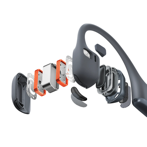 Shokz OpenRun Pro 2 Kabellos Nackenbügel, Über das Ohr Stereo Ohrhörerset - Schwarz - Binaural - Offen - 20 Hz bis 20 kHz 