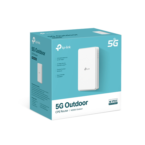 Modem/Routeur sans fil TP-Link NE200-Outdoor - Ethernet - 5G - GPRS, EDGE, LTE Advanced - 597,76 Mo/s Vitesse sans fil - 1