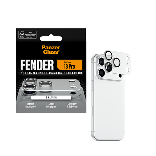 PanzerGlass Fender Camera Lens Protector - Transparent - Silicone - 1 Piece