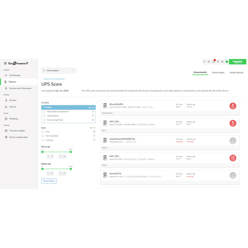 APC Subscription, Ecostruxure IT Expert, 1 year, Digital, Remote monitoring and management of Data Centers. License quanti