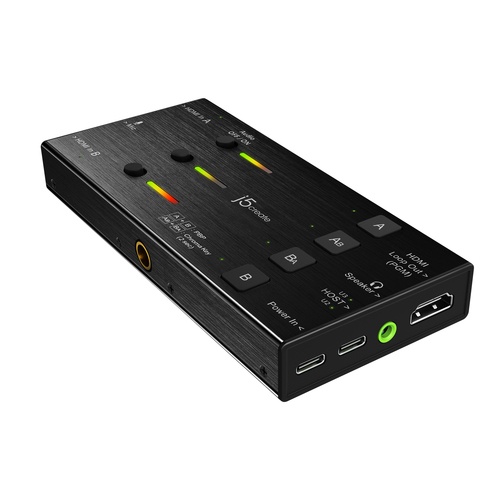 Dispositivo di acquisizione video j5create JVA06-N - Nero - Funzioni: Acquisizione video - 1080p, 768p, 576p, 480p, 576i -
