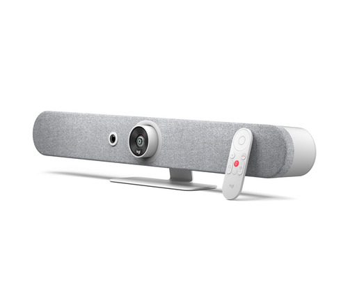 Caméra de Vidéoconférence Logitech Rally Bar 960-001351 - 30 fps - Blanc - USB 3.0 - Vidéo 3840 x 2160 - Mur, Clip/Support
