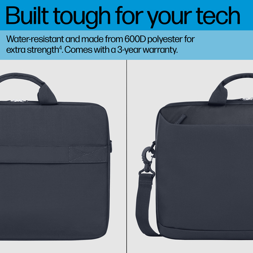 HP Everyday Tasche (Aktentasche) für 40,6 cm (16 Zoll) bis 40,9 cm (16,1 Zoll) Notebook - Odyssey-Grau - 600D Polyester, S