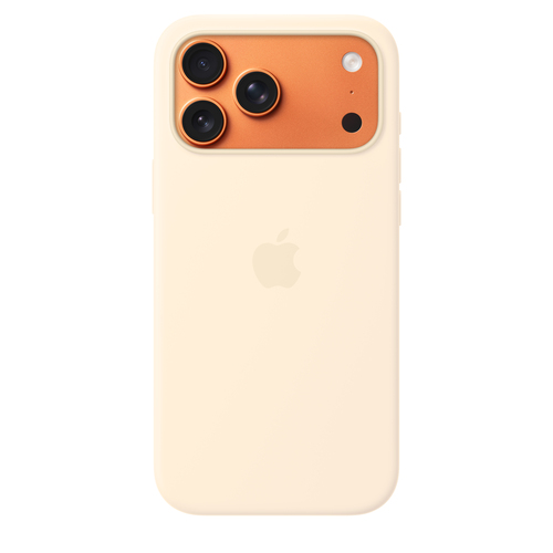 Apple Hülle iPhone 17 Pro Max Smartphone - Vanille - Seidig, Softtouch - Kratzfest, Sturzsicher - Silikon, MicroFiber - Ka