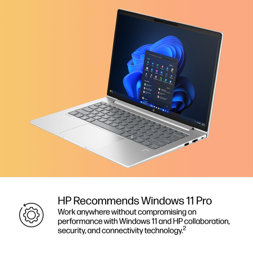 HP ProBook 4 G1iR 35.6 cm (14"") Notebook - WUXGA - 60 Hz - Intel Core 5 120U - 16 GB - 256 GB SSD - Pike Silver - Intel C