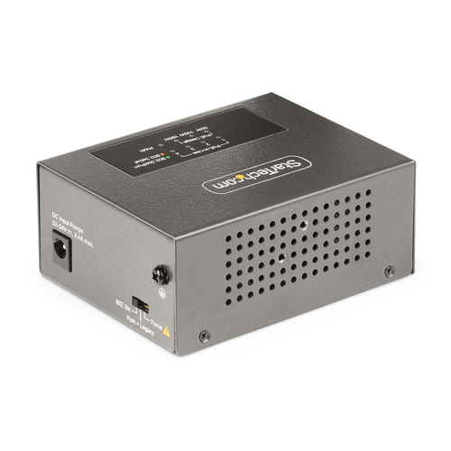 StarTech.com 4-Port Multi-Gigabit PoE++ Injector, 5/2.5/1G Ethernet (NBASE-T), PoE/PoE+/PoE++ (802.3af/802.3at/802.3bt), 1