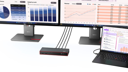 Lenovo 40BG0135GE. Übertragungstechnik: Andocken, Hostschnittstelle: Thunderbolt 4, USB-Stromversorgung bis zu: 100 W. Eth