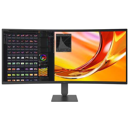 LG UltraWide™ U6 34U640B-B.AEK, 34-inch WQHD Curved (1800R) 144Hz Monitor, HDR10 and 99% sRGB, AMD FreeSync™ Premium. Disp
