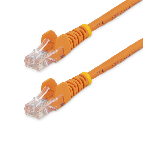 StarTech.com 3 m Orange Cat5e Snagless RJ45 UTP Patch Cable - 3m Patch Cord - Ethernet Patch Cable - RJ45 Male to Male Cat