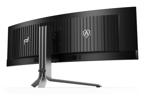 AOC AGON PRO PD49 49" Class Dual Quad HD (DQHD) Ecrã curvo Monitor OLED para jogos - 32:9 - Prata, preto texturizado - 124