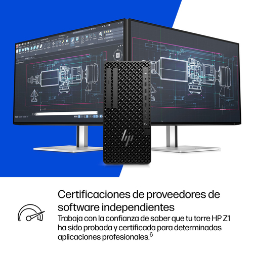 HP Z1 G1i Desktop Computer - Intel Core Ultra 7 2nd Gen 265 - vPro Technology - 32 GB - 1 TB PCI Express NVMe 4.0 SSD - To