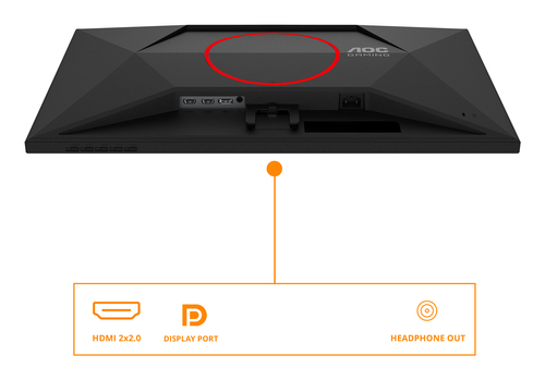 AOC AGON 27G4ZRE 27" Aula Full HD Monitor LED para jogos - 16:9 - Preto, Vermelho - 68,6 cm (27") Viewable - Fast IPS - WL