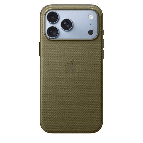 Apple Hülle Smartphone - Texturiert - Oliv - Kratzfest, Sturzsicher - Webstoff, Polyester, Thermoplastisches Polyurethan (